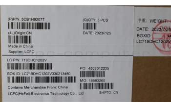 Lenovo 5CB1H92077 COVER Upper Case ASM_UKE L82QD NFPAB