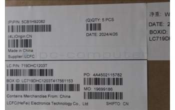 Lenovo 5CB1H92082 COVER Upper Case ASM_BUL L82QD NFPCG