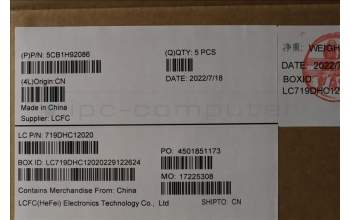 Lenovo 5CB1H92086 COVER Upper Case ASM_FRA L82QD NFPCG