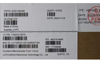 Lenovo 5CB1H92089 COVER Upper Case ASM_GER L82QD NFPCG