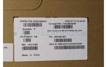 Lenovo 5CB1H92813 COVER Upper Case ASM_SPA C21DK MGNBL