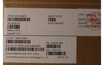 Lenovo 5CB1J00219 COVER UpperCaseASM_CZE/SLKL82SFFPABBL_ML