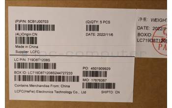 Lenovo 5CB1J00703 COVER Upper Case ASM_BELL82SFFP_CG_NB_PC