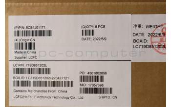 Lenovo 5CB1J01171 COVER UpperCaseASM_USAENGL82SFFPSGBL_ML