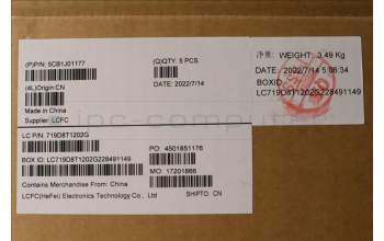 Lenovo 5CB1J01177 COVER Upper Case ASM_ENGL82SFFP_SG_BL_PC