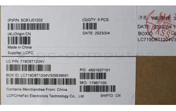 Lenovo 5CB1J01202 COVER Upper Case ASM_UKRL82SFFP_SG_BL_PC