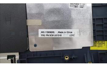 Lenovo 5CB1J01318 C-Cover with keyboard,Nordic,Abyss Blue,Non_FingerPrint