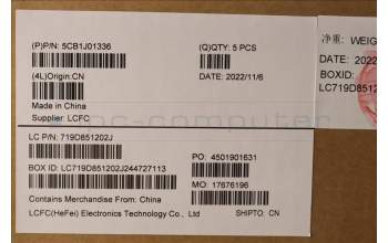 Lenovo 5CB1J01336 COVER Upper Case ASM_FRAL82SFNF_CG_BL_PC