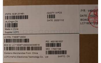 Lenovo 5CB1J01461 C-Cover with keyboard,US English Euro,Storm Grey,Backlight