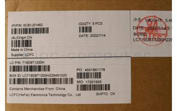 Lenovo 5CB1J01462 COVER Upper Case ASM_FRAL82SFNF_SG_BL_PC