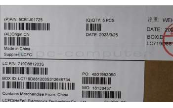 Lenovo 5CB1J01725 COVER Upper Case ASM_LA SPA L82QC NFP_CG