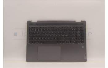 Lenovo 5CB1J01807 C-Abdeckung mit Tastatur, Skandinavien, arktisgrau, Fingerabdruckleser
