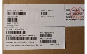 Lenovo 5CB1J02418 COVER Upper Case ASM_ENG L82QE FPSG