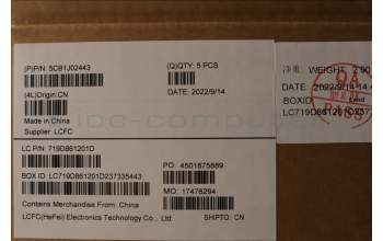 Lenovo 5CB1J02443 COVER Upper Case ASM_SPA L82QE NFPSB