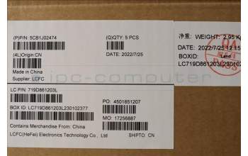 Lenovo 5CB1J02474 COVER Upper Case ASM_SLV L82QE NFPSG