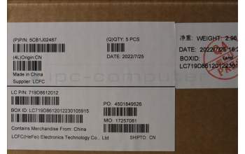 Lenovo 5CB1J02487 COVER Upper Case ASM_ARA L82QE NFPSG