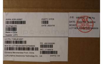 Lenovo 5CB1J02927 COVER Upper Case ASM_GER L82U1 I/G_FP_U