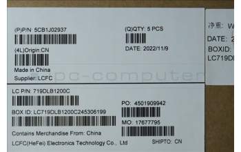 Lenovo 5CB1J02937 COVER Upper Case ASM_POR L82U1 I/G_FP_U