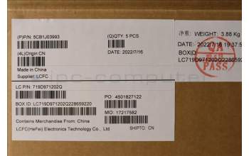 Lenovo 5CB1J03993 COVER Upper Case ASM_FRA L82UF NFPAG