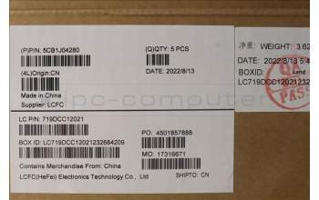 Lenovo 5CB1J04280 COVER Upper Case ASM_ARA L82TF RGBOG