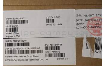 Lenovo 5CB1J04287 COVER Upper Case ASM_USA ENG L82TF RGBOG