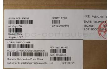 Lenovo 5CB1J04298 COVER Upper Case ASM_KOR L82TF RGBOG