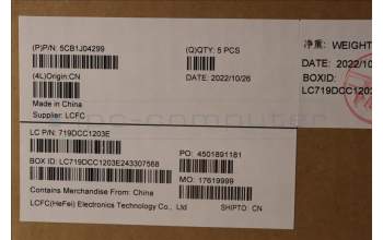 Lenovo 5CB1J04299 COVER Upper Case ASM_LA SPA L82TF RGBOG