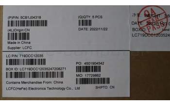 Lenovo 5CB1J04318 COVER Upper Case ASM_EURO ENG L82TFRGBSG