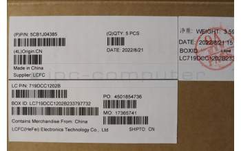 Lenovo 5CB1J04385 COVER Upper Case ASM_FRA L82TF WHSG