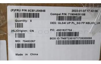 Lenovo 5CB1J04848 COVER UpperCaseASM_UKE C82SD PLSG FPNBL