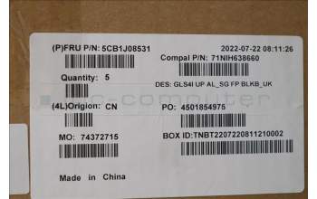 Lenovo 5CB1J08531 COVER UpperCaseASM_UKE C82SD ALSG FPBL