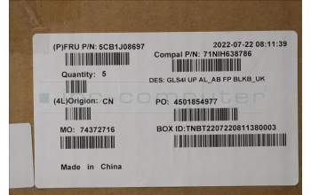 Lenovo 5CB1J08697 COVER UpperCaseASM_UKE C82SD ALAB FPBL