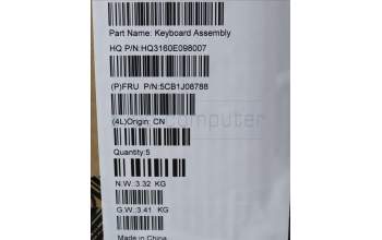 Lenovo 5CB1J08788 COVER Upper Case ASM_FRA H 82SN CLGY UMA