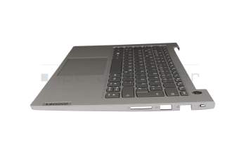 5CB1J09087 original Lenovo keyboard incl. topcase DE (german) anthracite/silver with backlight