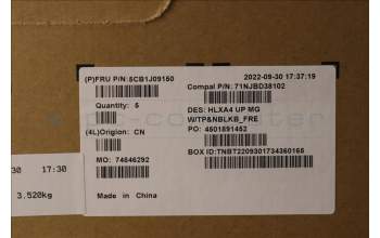 Lenovo 5CB1J09150 C-Cover with keyboard,French,Non_Backlight