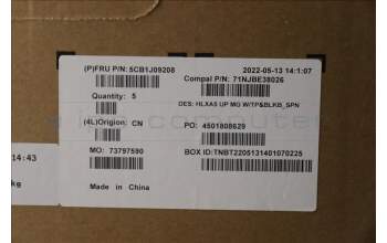 Lenovo 5CB1J09208 COVER Upper Case ASM_SPA C21DJ MGBL