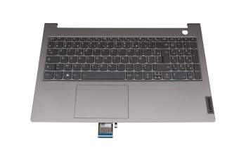 5CB1J09214 original Lenovo keyboard incl. topcase FR (french) black/grey with backlight