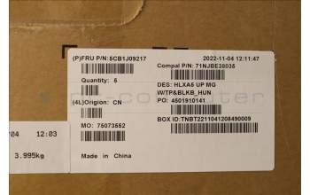 Lenovo 5CB1J09217 COVER Upper Case ASM_HUN C21DJ MGBL