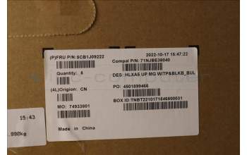 Lenovo 5CB1J09222 COVER Upper Case ASM_BUL C21DJ MGBL