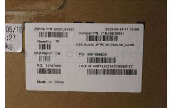 Lenovo 5CB1J09223 COVER Upper Case ASM_CZE/SLK C21DJ MGBL