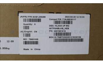Lenovo 5CB1J09299 COVER Upper Case ASM_HBW C21DJ MGNBL