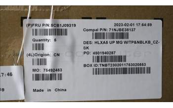 Lenovo 5CB1J09319 COVER Upper Case ASM_CZE/SLK C21DJ MGNBL