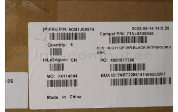 Lenovo 5CB1J09514 COVER UpperCase ASM_GRE C82SARGB BLA