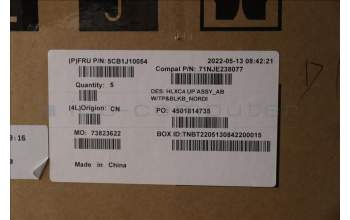 Lenovo 5CB1J10054 COVER UpperCase ASM_NORDIC C21DM AB BL N