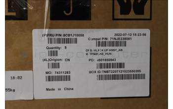 Lenovo 5CB1J10058 COVER Upper Case ASM_HUN C21DM AB BLKB N