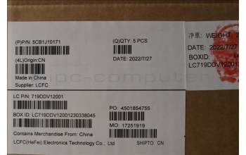 Lenovo 5CB1J10171 COVER Upper Case ASM_ARA L82T0