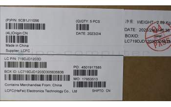 Lenovo 5CB1J11056 COVER Upper Case ASM_JPN L82QF FPSG