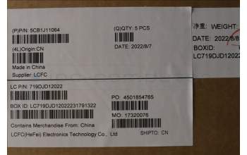 Lenovo 5CB1J11064 COVER Upper Case ASM_NORDIC L82QF FPSG