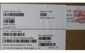 Lenovo 5CB1J11135 COVER Upper Case ASM_TC L82QF NFPSG