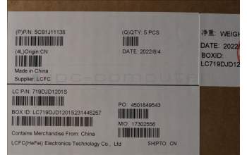 Lenovo 5CB1J11138 COVER Upper Case ASM_UKE L82QF NFPSG